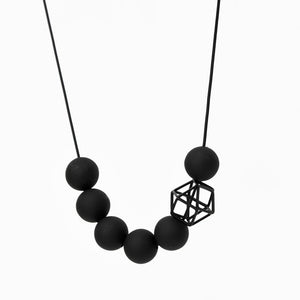 
                  
                    All black versions of this orb necklace are also available. A classy and timeless addition to any outfit.
                  
                