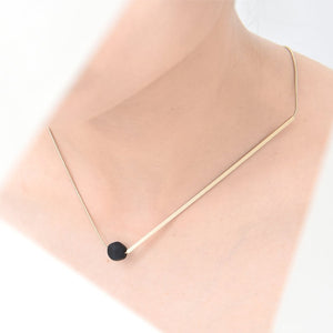 
                  
                    The striking design of this simple necklace is the perfect complement to any elegant and professional outfit
                  
                