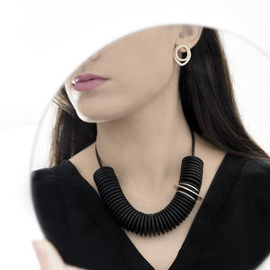 
                  
                    The hollow organic rings of these ear jackets are a sleek and playful design.
                  
                