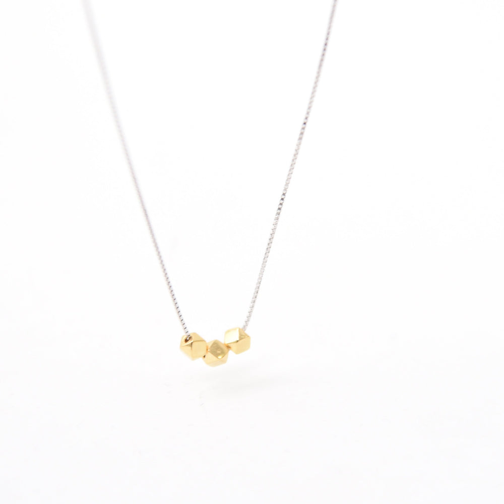 Dazzling Dices Dainty Short Necklace