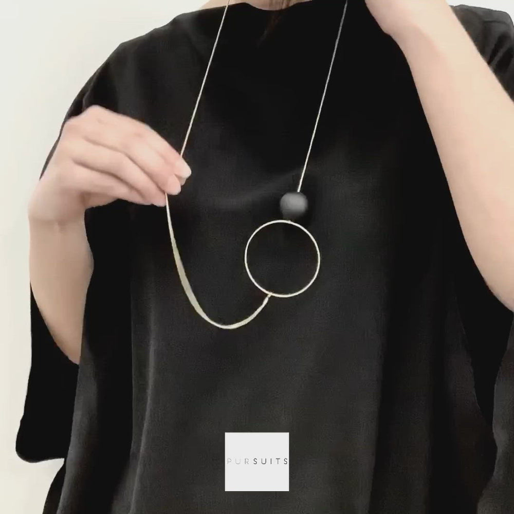 
                  
                    Load and play video in Gallery viewer, Halo &amp;amp; Orb Necklace - B Grade
                  
                
